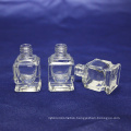 Hot-sale! Custom fashion transparent empty glass nail polish bottle with cap